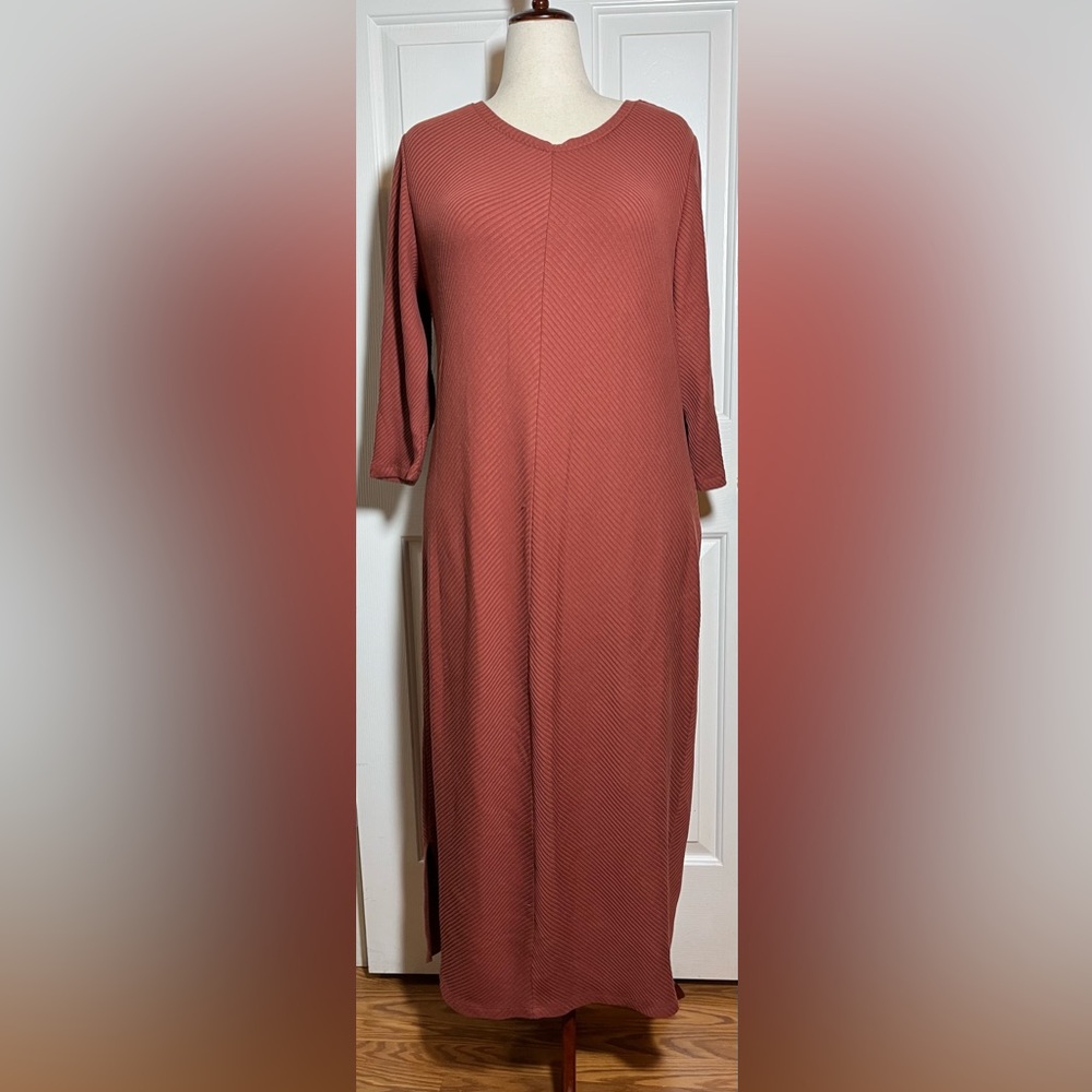Lane Bryant Rich Brown Long Sleeve Women’s Dress